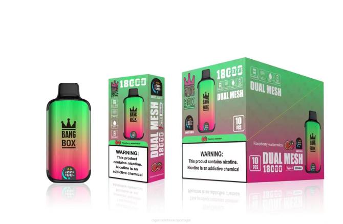 Cigarro Eletrónico Preço Portugal - Bang Box 18.000 baforadas melancia de framboesa 8T6097