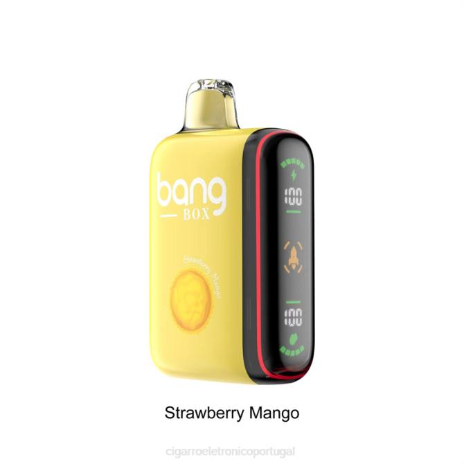 Cigarro Eletrónico Preço Portugal - Bang Box Display de energia inteligente de 9000-18000 baforadas manga morango 8T6035