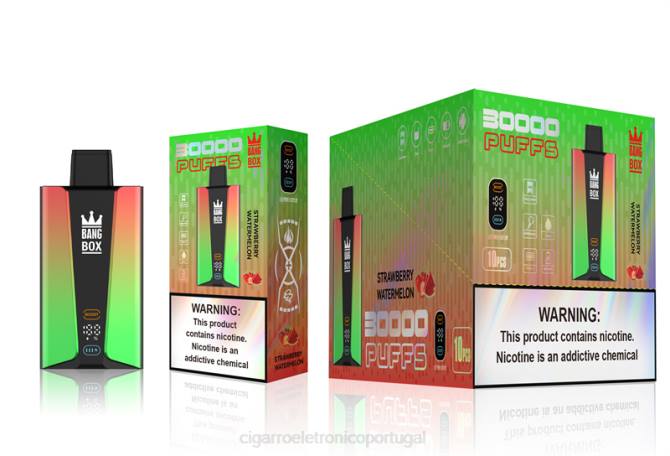 Cigarro Eletrónico Preço Portugal - Bang Box Tela inteligente de 30.000 baforadas melancia morango 8T6075