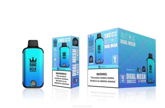 Cigarro Eletrônico Vape - Bang Box 18.000 baforadas gelo de mirtilo 8T6090
