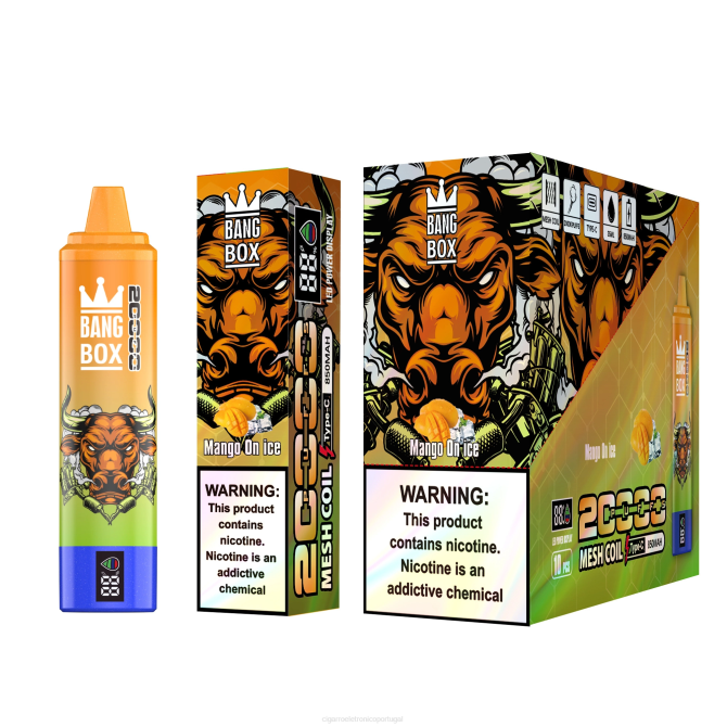 Cigarro Eletrônico Vape - Bang Box 20.000 manga no gelo 8T6054