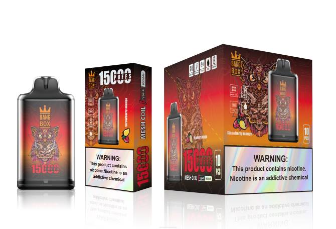 Cigarro Eletrônico Vape - Bang Box s1-15000 baforadas manga morango 8T60101