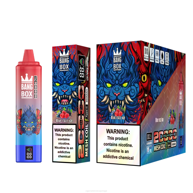 Cigarro Eletronico Atacado - Bang Box 20.000 gelo azul 8T6059