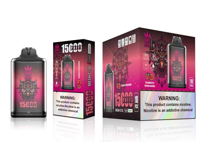 Cigarro Eletronico Atacado - Bang Box s1-15000 baforadas melancia de framboesa 8T60105