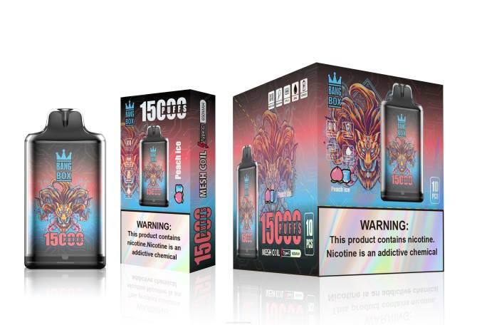 Importação Cigarro Eletrónico Portugal - Bang Box s1-15000 baforadas gelo de pêssego 8T60102