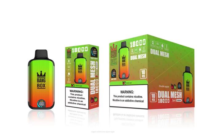 Loja Cigarro Eletronico Portugal - Bang Box 18.000 baforadas maçã dupla 8T6093