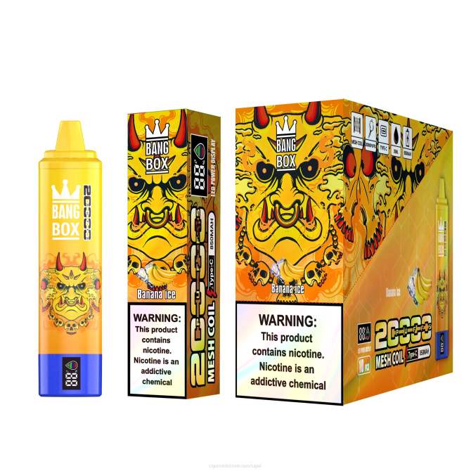 Loja Cigarro Eletronico Portugal - Bang Box 20.000 gelo de banana 8T6057