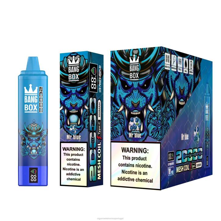 blu cigarro eletrónico portugal RB64129 senhor azul Bang Box 20.000