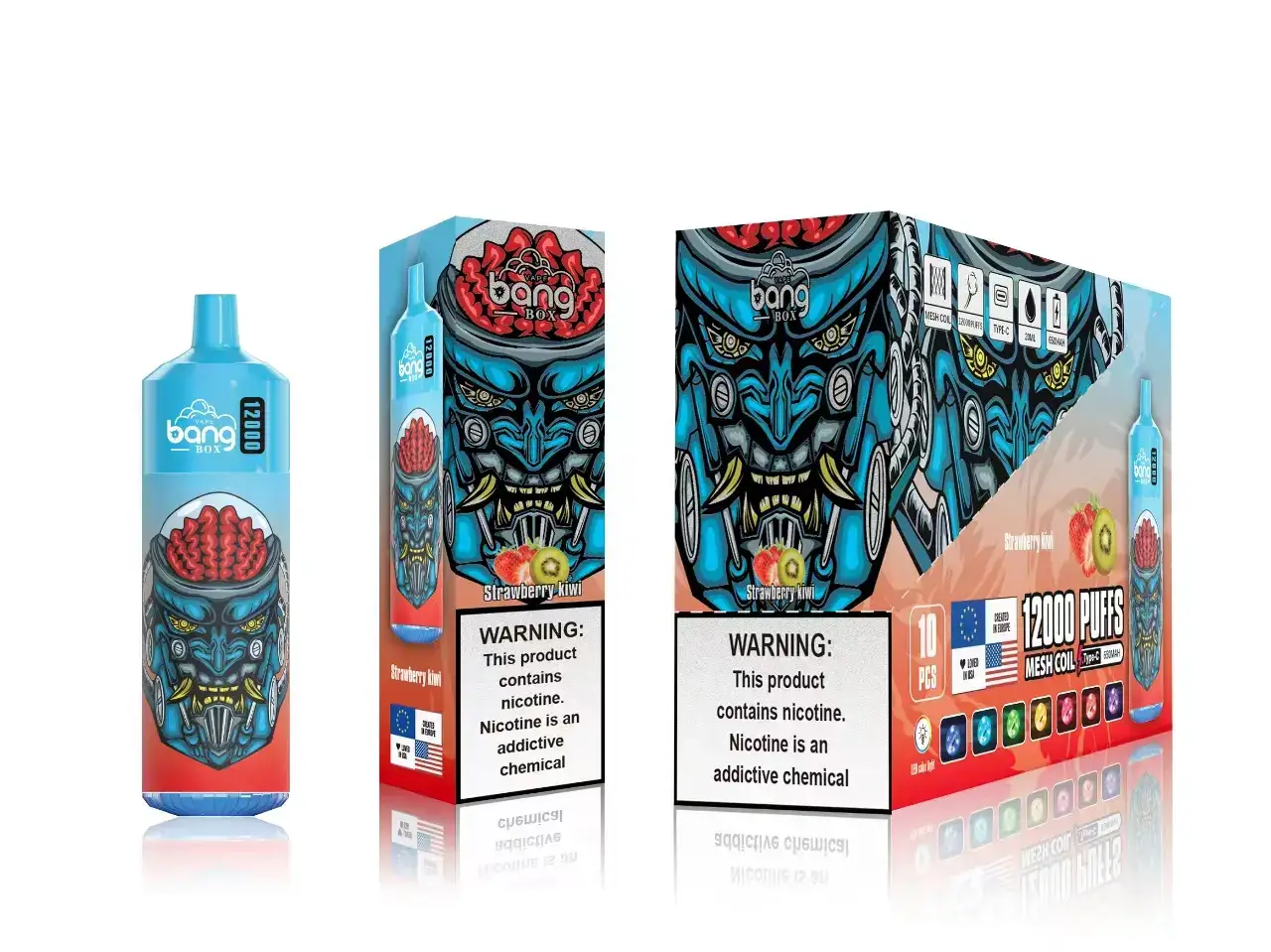 cigarro eletrónico comprar online RB64116 kiwi morango Bang Box 12.000 baforadas