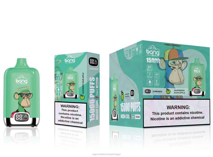 cigarro eletrónico iqos RB64135 maçã azeda de framboesa Bang Box 15.000
