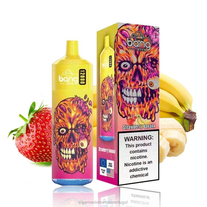 cigarro eletrónico portugal RB64114 morango banana Bang Box 12.000 baforadas