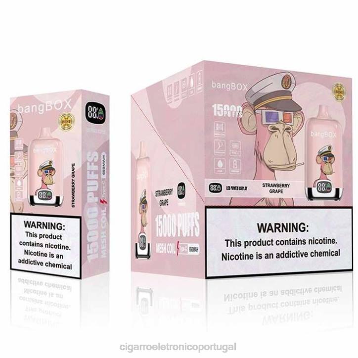 cigarro eletrônico vape RB64138 uva morango Bang Box 15.000