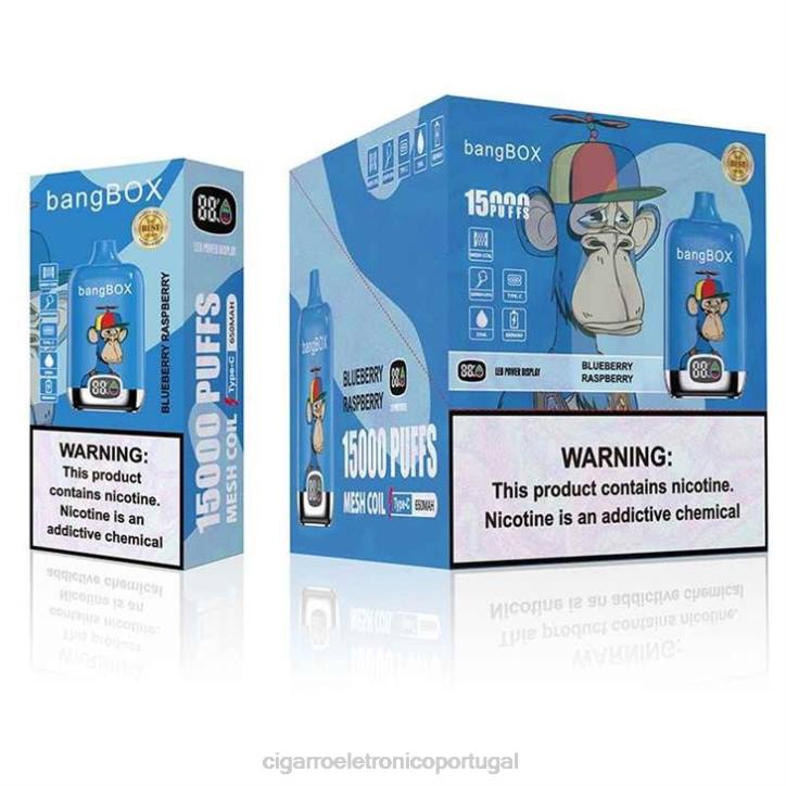 importação cigarro eletrónico portugal RB64140 framboesa mirtilo Bang Box 15.000
