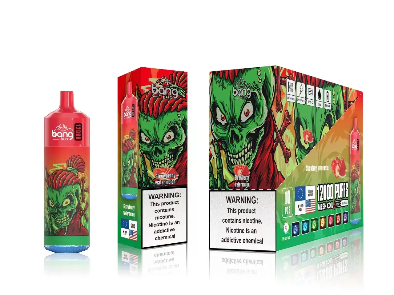 vaporizador de ervas atacado RB64121 melancia morango Bang Box 12.000 baforadas
