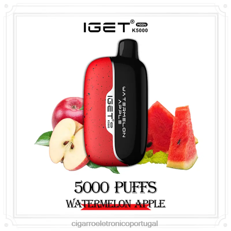 Cigarro Eletrónico Comprar Online - IGET Moon k5000 maçã melancia 280PF6