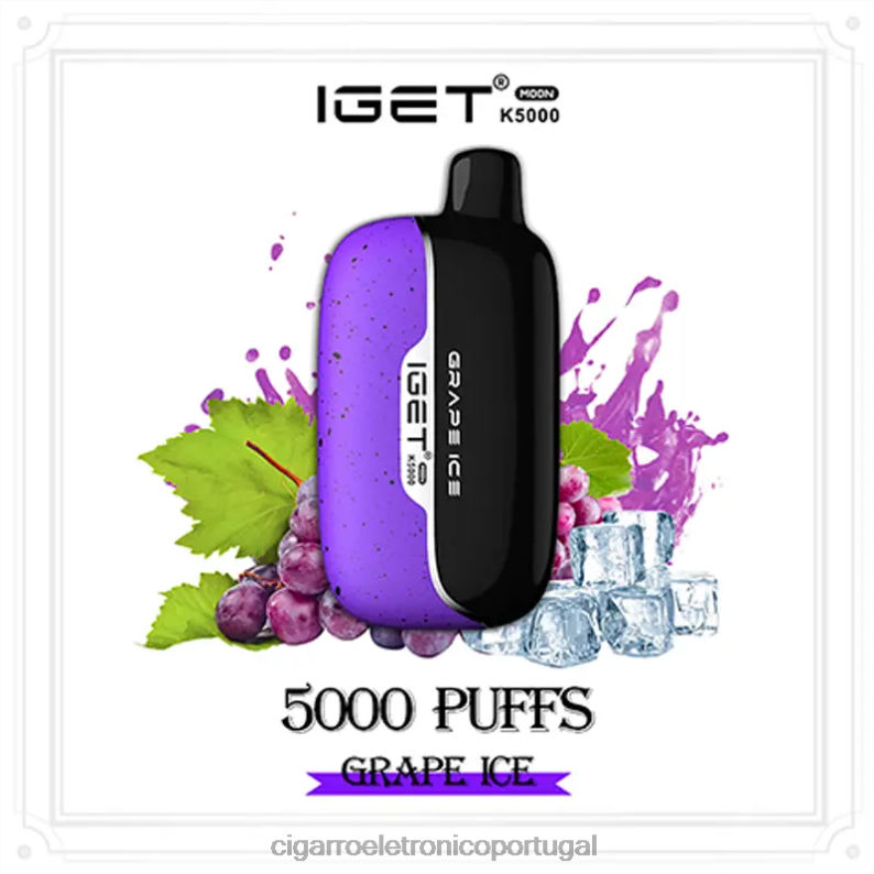 Cigarro Eletrónico Portugal - IGET Moon k5000 gelo de uva 280PF4