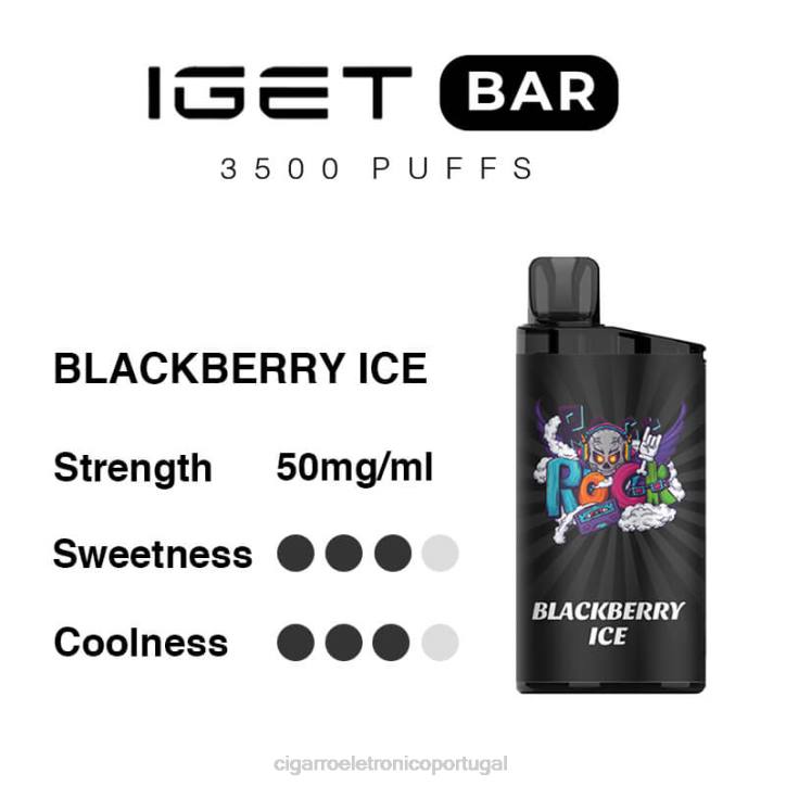 vaporizador de ervas atacado RB6491 gelo de amora IGET BAR 3500 5% de nicotina