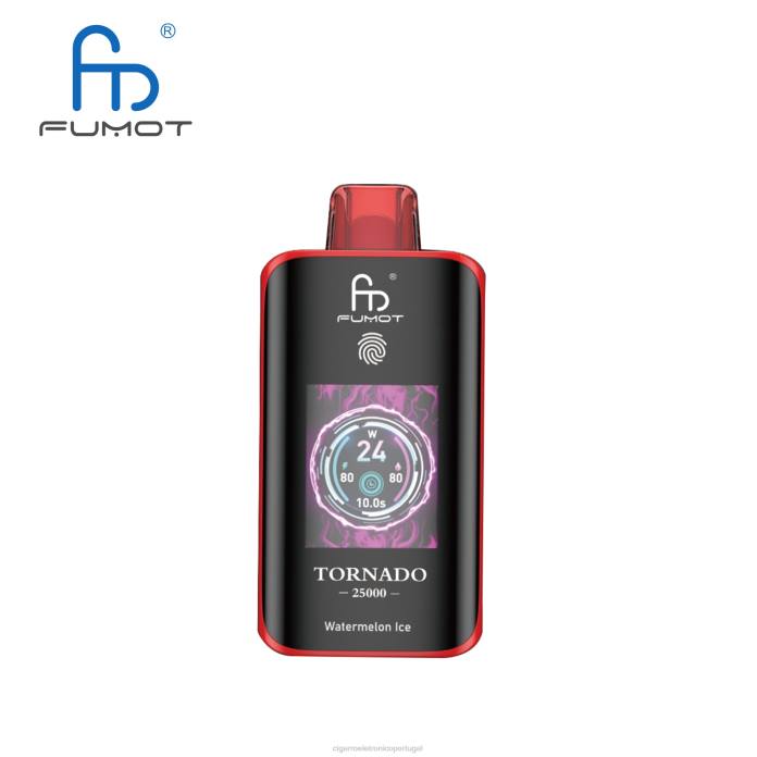 Atacado Vaporizador - gelo de melancia Fumot Tornado 25.000 vapores descartáveis VN6L12