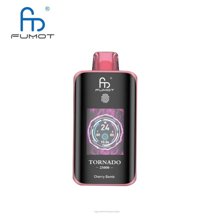 Cigarro Eletrónico Comprar Online - bomba de cereja Fumot Tornado 25.000 vapores descartáveis VN6L4