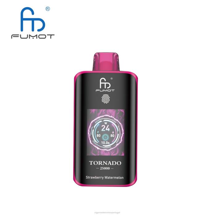 Cigarro Eletrônico - melancia morango Fumot Tornado 25.000 vapores descartáveis VN6L16