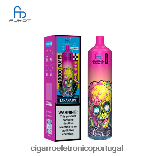 Atacado Vaporizador - Fumot Tornado 30k música gelo de banana TX2F6B1