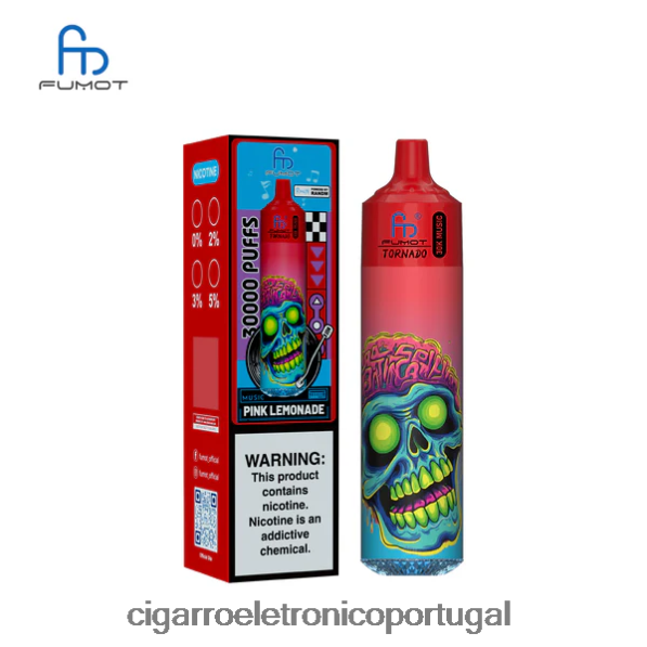 Atacado Vaporizador - Fumot Tornado 30k música limonada rosa TX2F6B23