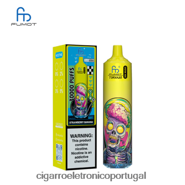 Cigarro Eletrónico Portugal - Fumot Tornado 30k música banana morango TX2F6B25