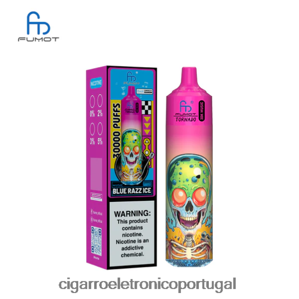 Cigarro Eletrónico Portugal - Fumot Tornado 30k música gelo azul TX2F6B3