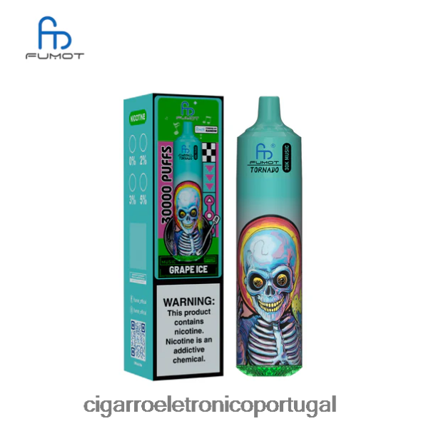 Cigarro Eletrónico Preço Portugal - Fumot Tornado 30k música gelo de uva TX2F6B13