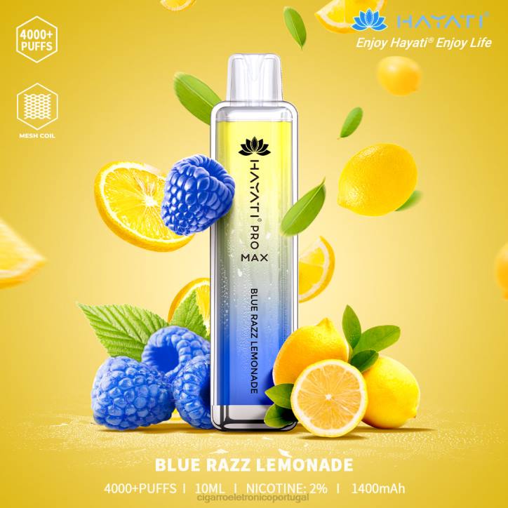 blu cigarro eletrónico portugal RB64149 limonada razz azul Hayati Pro Max 4000
