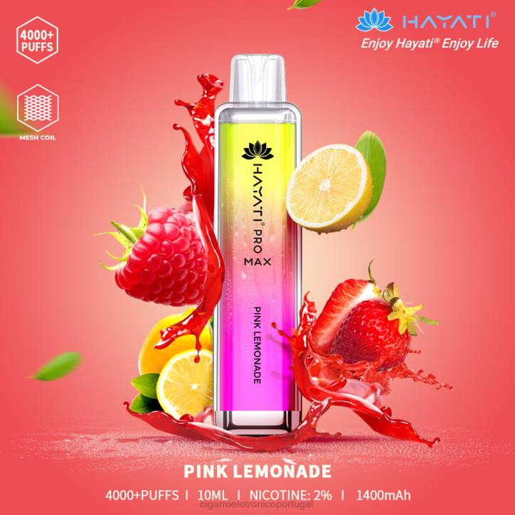 blu cigarro eletrónico portugal RB64169 limonada rosa Hayati Pro Max 4000
