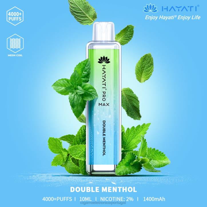 cigarro eletrónico comprar online RB64156 mentol duplo Hayati Pro Max 4000