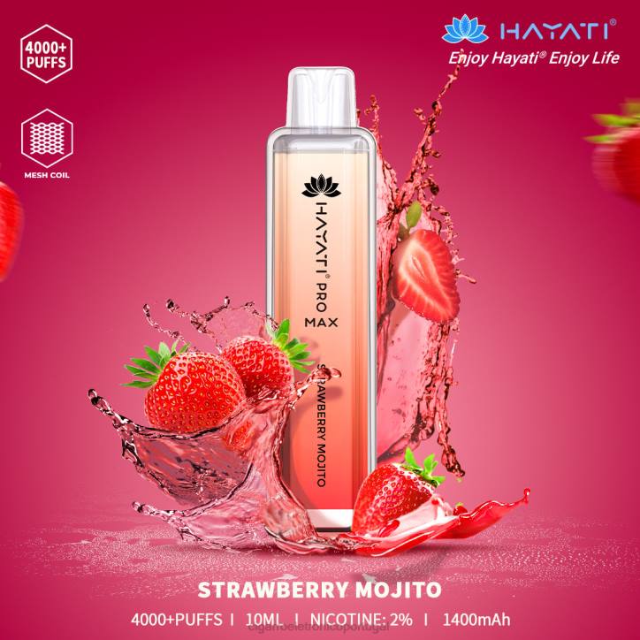 cigarro eletrónico iqos RB64175 mojito de morango Hayati Pro Max 4000