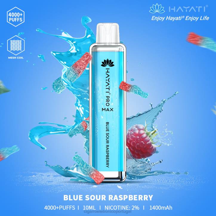 importação cigarro eletrónico portugal RB64150 framboesa azeda azul Hayati Pro Max 4000