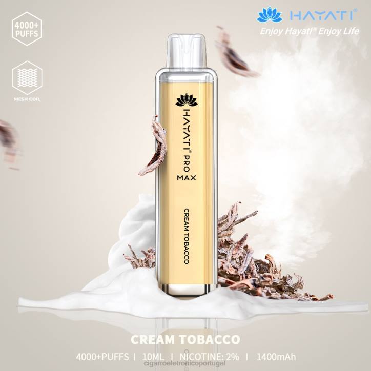 importação cigarro eletrónico portugal RB64190 creme de tabaco Hayati Pro Max 4000