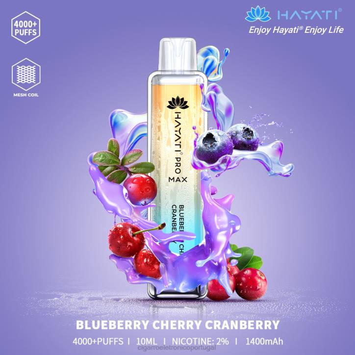 vaporizador de ervas atacado RB64151 mirtilo cereja cranberry Hayati Pro Max 4000