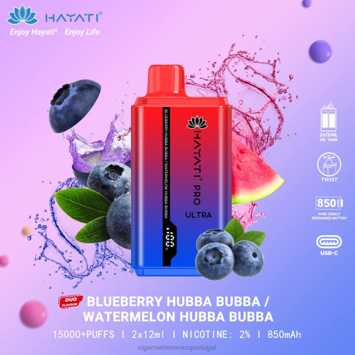 atacado vaporizador RB64222 mirtilo hubba bubba/melancia hubba bubba Hayati Pro Ultra