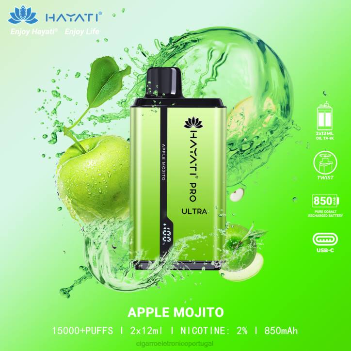 cigarro eletrónico iqos RB64205 mojito de maçã Hayati Pro Ultra