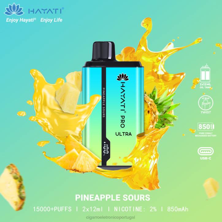 cigarro eletrônico vape RB64228 abacaxi azedo Hayati Pro Ultra