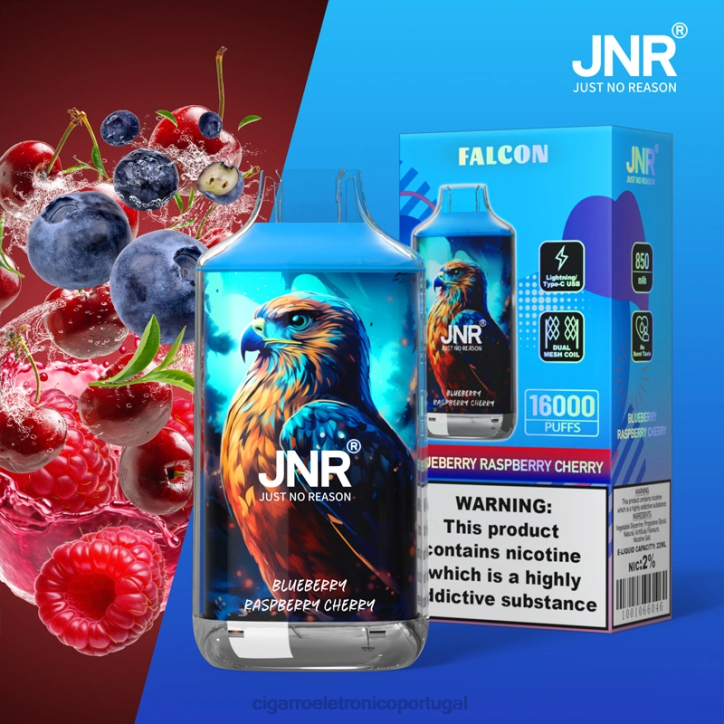blu cigarro eletrónico portugal RB64699 cereja, framboesa, mirtilo JNR FALCON