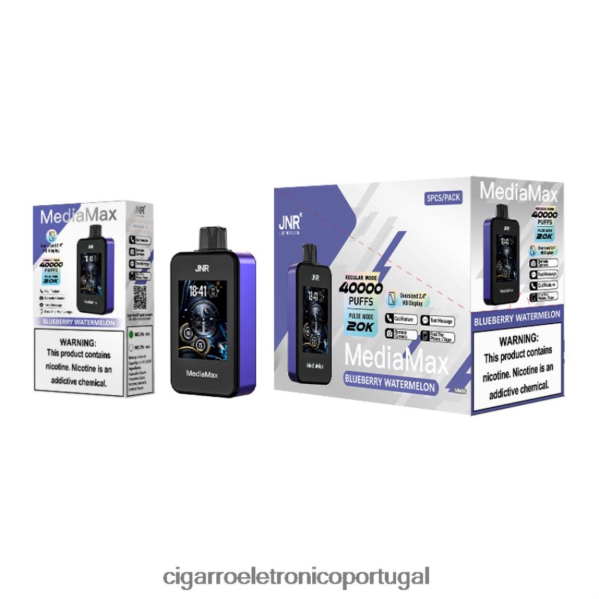 JNR MediaMax 40k sopro J6086812 melancia de mirtilo atacado vaporizador