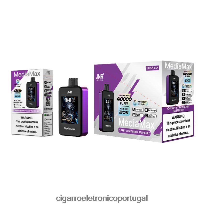JNR MediaMax 40k sopro J6086814 cereja morango framboesa cigarro eletrónico portugal