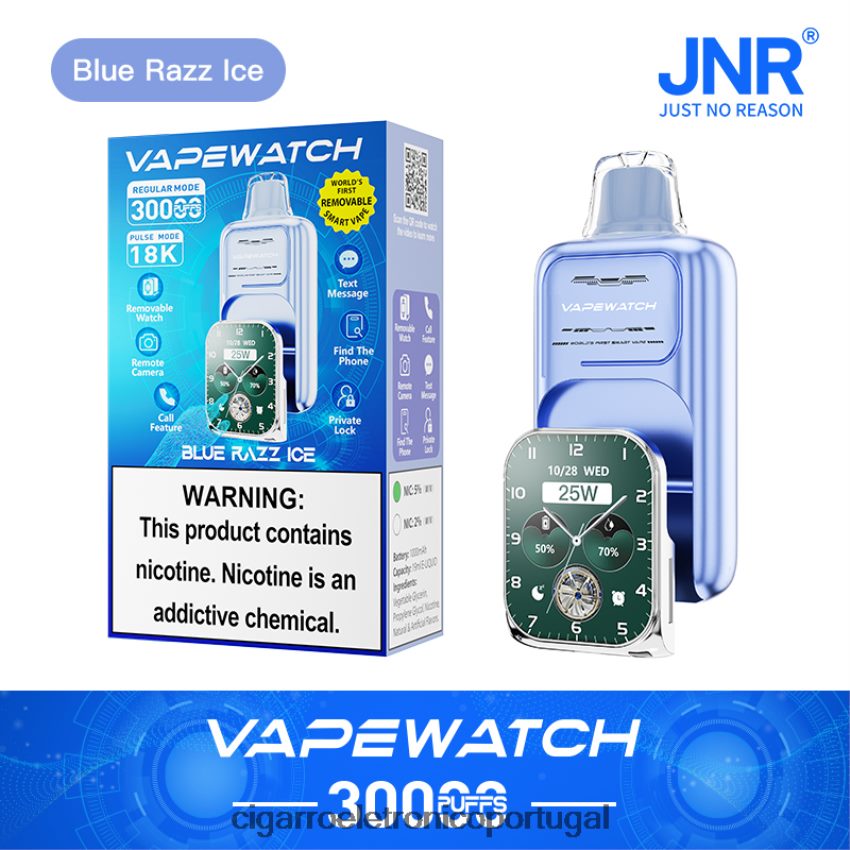 JNR relógio vaporizador J6086811 gelo azul vaporizador de ervas atacado