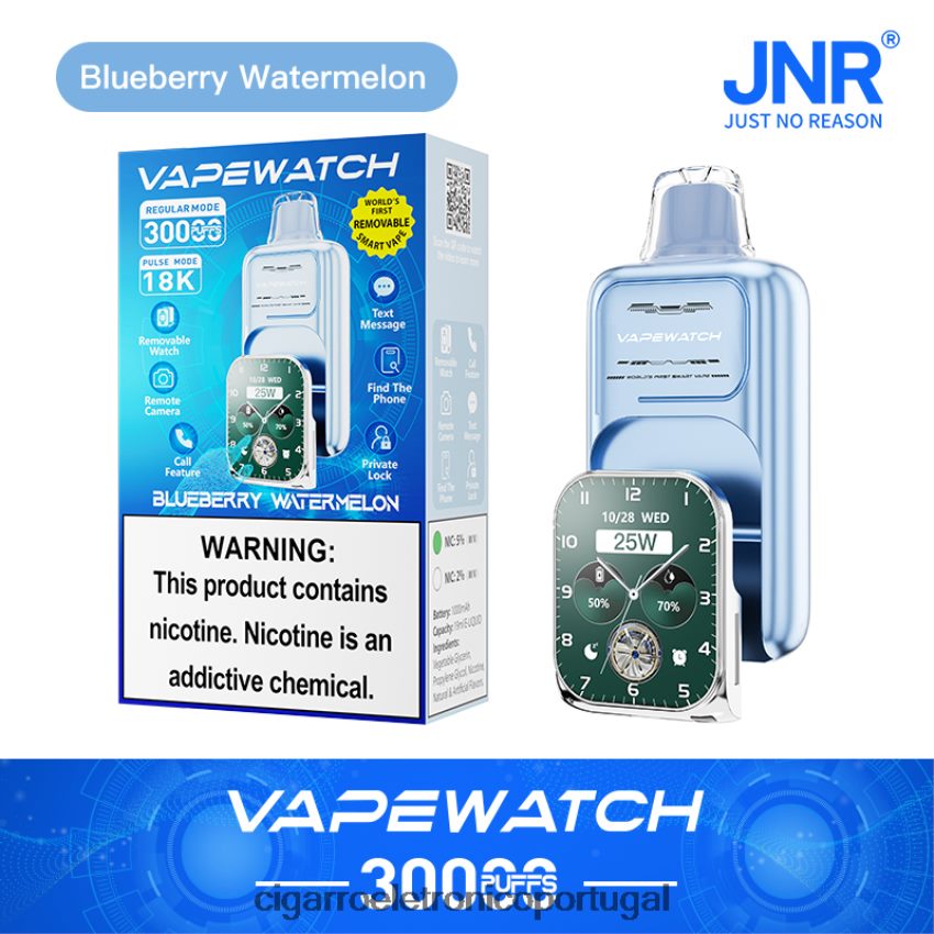 JNR relógio vaporizador J608684 melancia de mirtilo cigarro eletrónico portugal