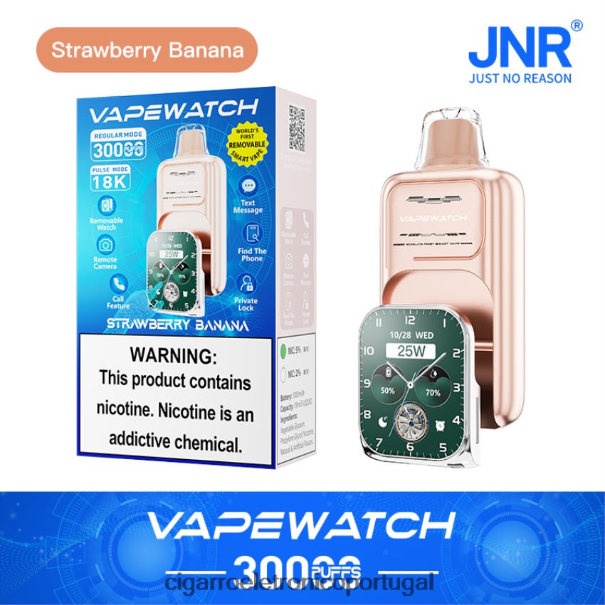 JNR relógio vaporizador J608687 banana morango cigarro eletrônico