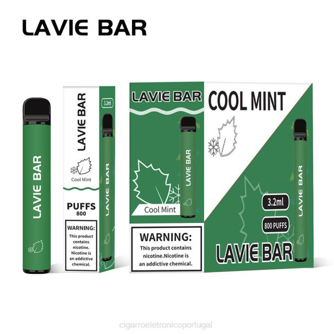 Cigarro Eletrónico Portugal - menta fresca LAVIE BAR 800 baforadas DDN0311