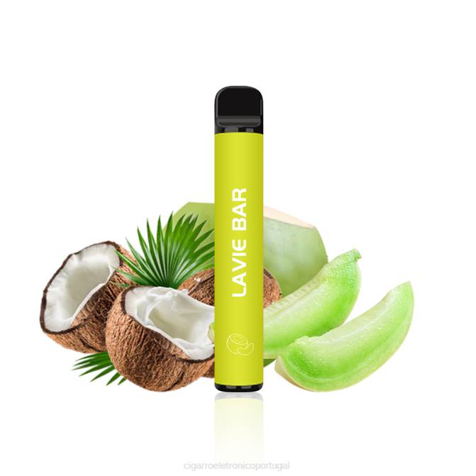 Cigarro Eletrônico - melão coco LAVIE BAR Versão 2% 800 baforadas DDN0324