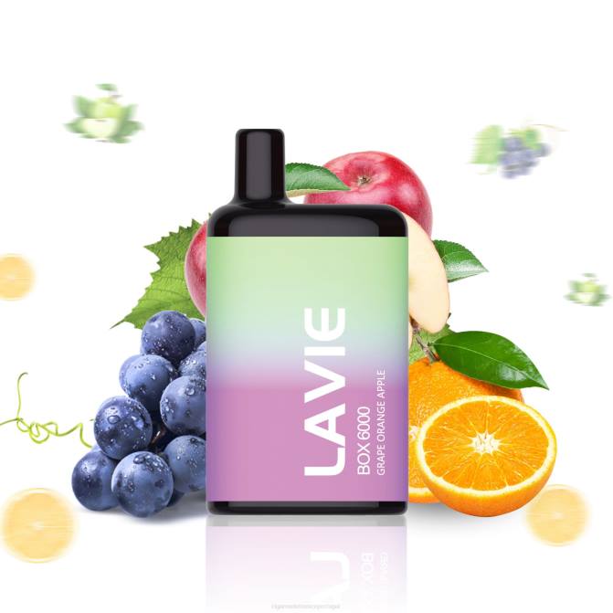 Cigarro Eletrónico Comprar Online - uva laranja maçã LAVIE BOX 6.000 baforadas DDN0202