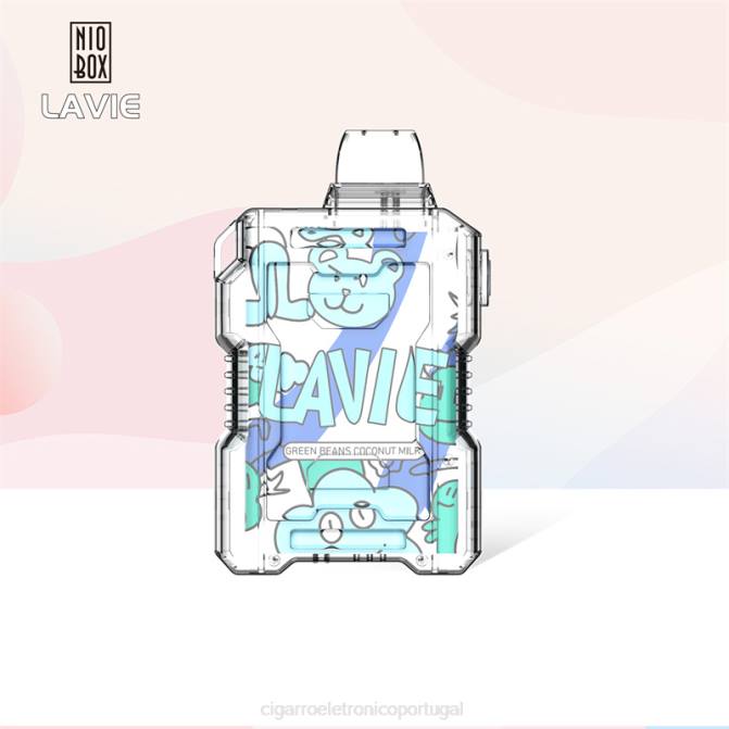 Atacado Vaporizador - feijão verde leite de coco LAVIE NIO BOX 9.000 baforadas DDN0188