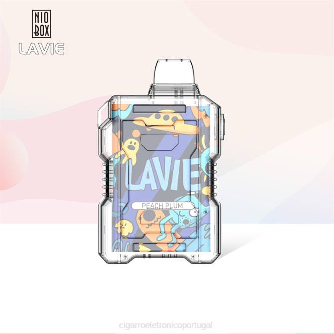 Cigarro Eletrônico Descartável Atacado - ameixa de pêssego LAVIE NIO BOX 9.000 baforadas DDN0198
